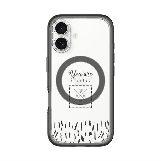 スリムプロテクションプレミアムケース with MagSafe［ artistic texture - 02 ］