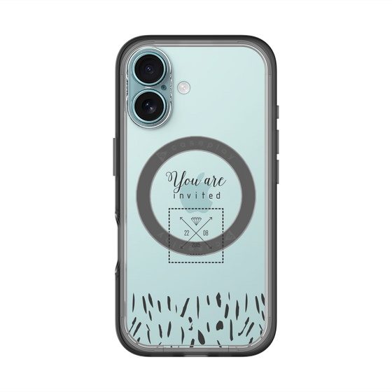 スリムプロテクションプレミアムケース with MagSafe［ artistic texture - 02 ］
