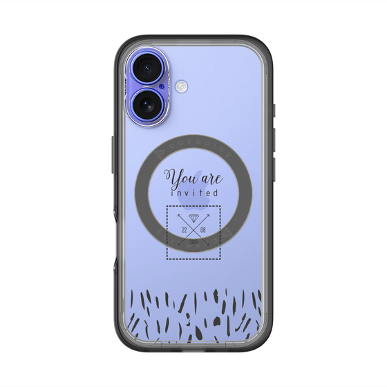 スリムプロテクションプレミアムケース with MagSafe［ artistic texture - 02 ］