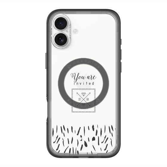 スリムプロテクションプレミアムケース with MagSafe［ artistic texture - 02 ］