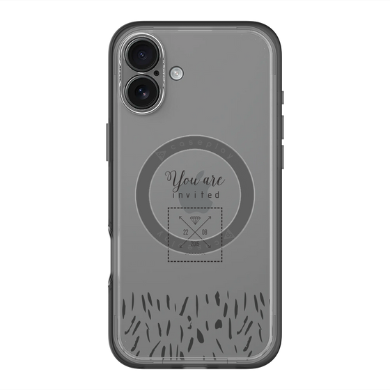 スリムプロテクションプレミアムケース with MagSafe［ artistic texture - 02 ］