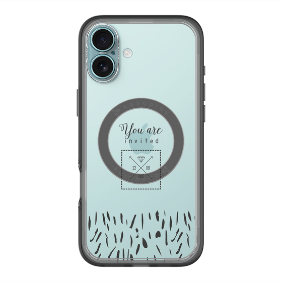 スリムプロテクションプレミアムケース with MagSafe［ artistic texture - 02 ］
