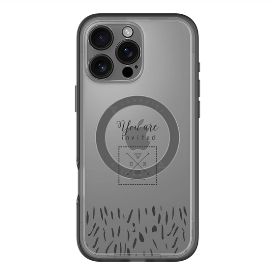 スリムプロテクションプレミアムケース with MagSafe［ artistic texture - 02 ］