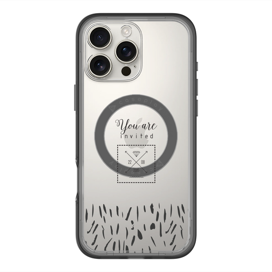 スリムプロテクションプレミアムケース with MagSafe［ artistic texture - 02 ］