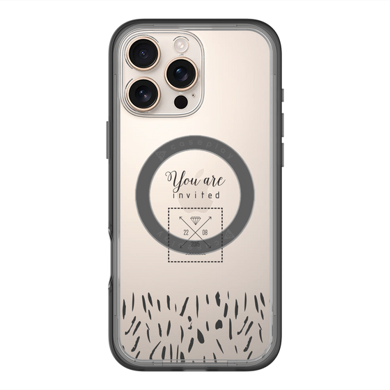スリムプロテクションプレミアムケース with MagSafe［ artistic texture - 02 ］