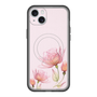 スリムプロテクションプレミアムケース with MagSafe［ Natural Flower - Pink ］