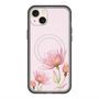 スリムプロテクションプレミアムケース with MagSafe［ Natural Flower - Pink ］