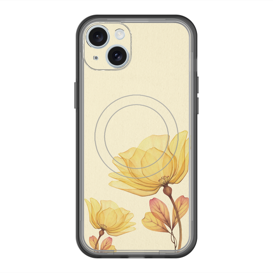 スリムプロテクションプレミアムケース with MagSafe［ Natural Flower - Yellow ］