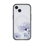 スリムプロテクションプレミアムケース with MagSafe［ Natural Flower - blue ］