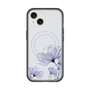 スリムプロテクションプレミアムケース with MagSafe［ Natural Flower - blue ］
