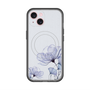 スリムプロテクションプレミアムケース with MagSafe［ Natural Flower - blue ］