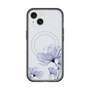 スリムプロテクションプレミアムケース with MagSafe［ Natural Flower - blue ］