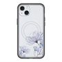 スリムプロテクションプレミアムケース with MagSafe［ Natural Flower - blue ］