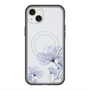 スリムプロテクションプレミアムケース with MagSafe［ Natural Flower - blue ］
