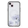 スリムプロテクションプレミアムケース with MagSafe［ Natural Flower - blue ］