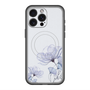 スリムプロテクションプレミアムケース with MagSafe［ Natural Flower - blue ］
