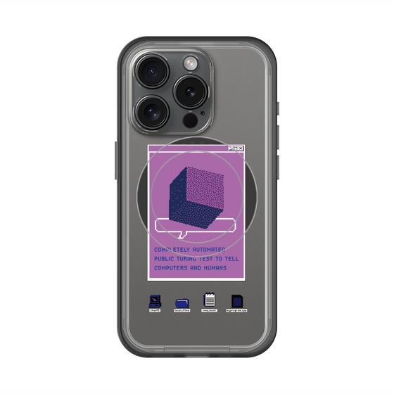 スリムプロテクションプレミアムケース with MagSafe［ Cube ］