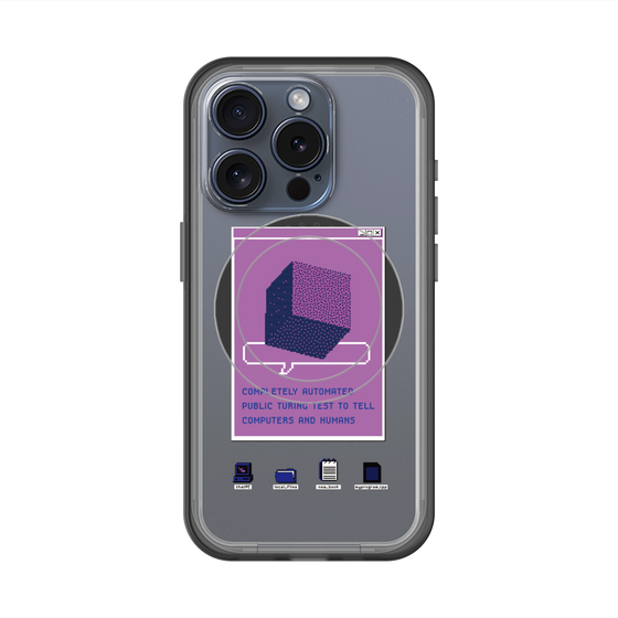 スリムプロテクションプレミアムケース with MagSafe［ Cube ］