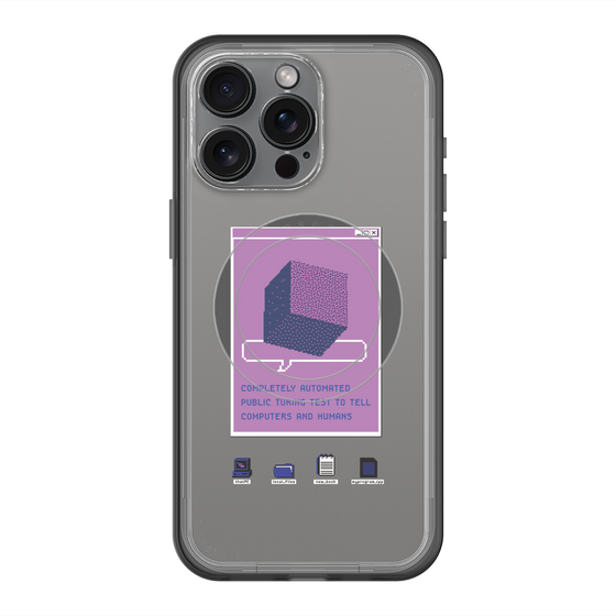 スリムプロテクションプレミアムケース with MagSafe［ Cube ］