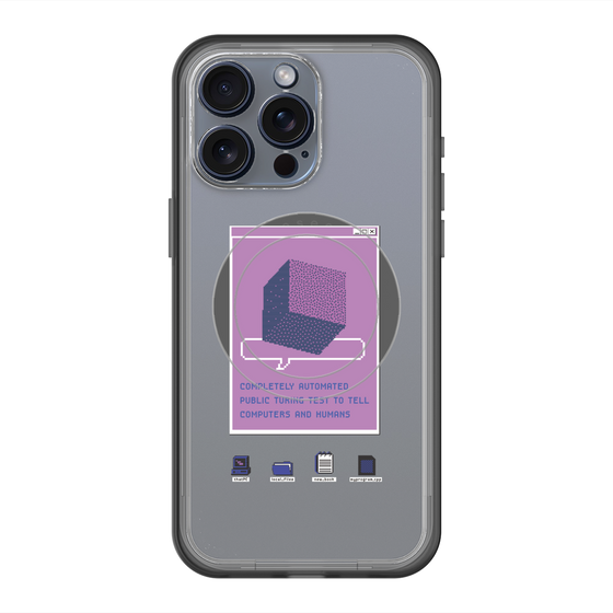スリムプロテクションプレミアムケース with MagSafe［ Cube ］