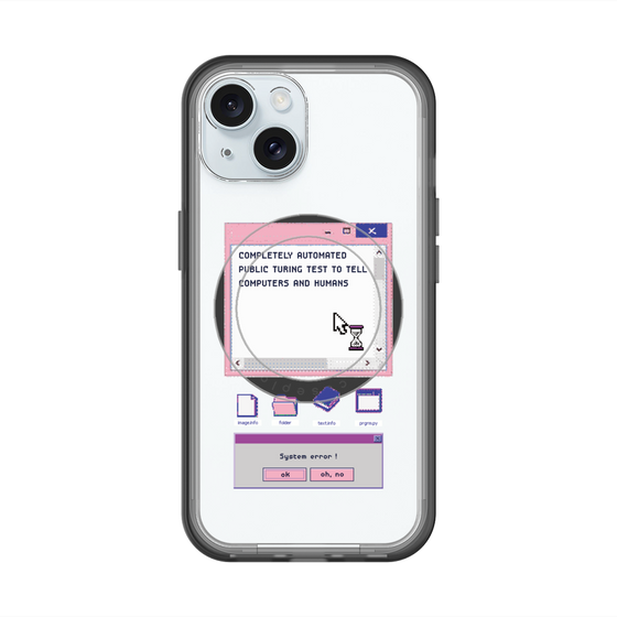 スリムプロテクションプレミアムケース with MagSafe［ System error! ］