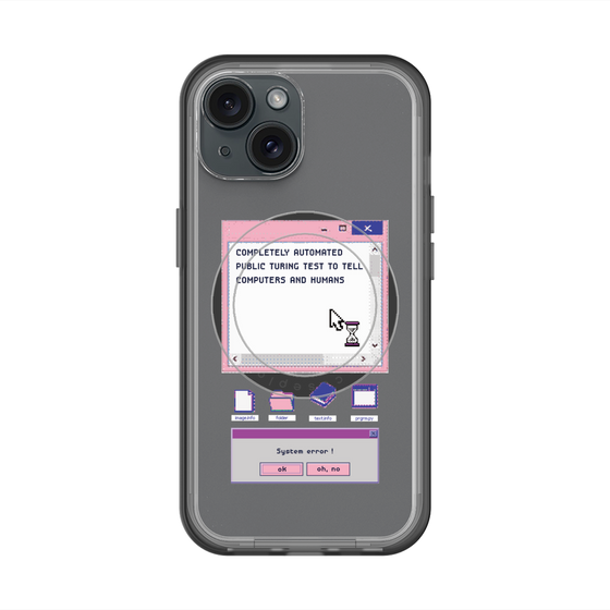 スリムプロテクションプレミアムケース with MagSafe［ System error! ］