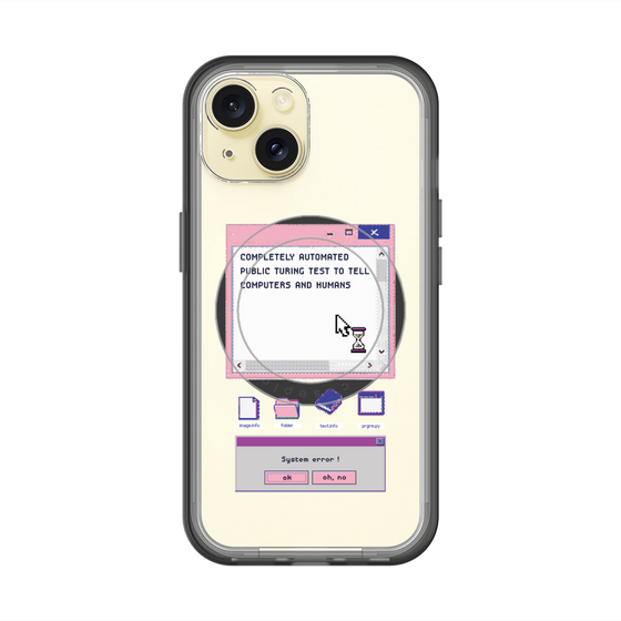 スリムプロテクションプレミアムケース with MagSafe［ System error! ］
