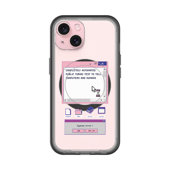 スリムプロテクションプレミアムケース with MagSafe［ System error! ］