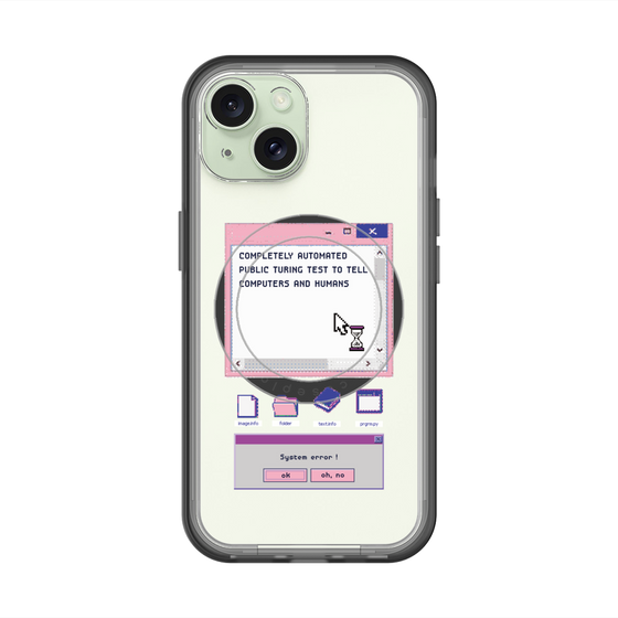 スリムプロテクションプレミアムケース with MagSafe［ System error! ］