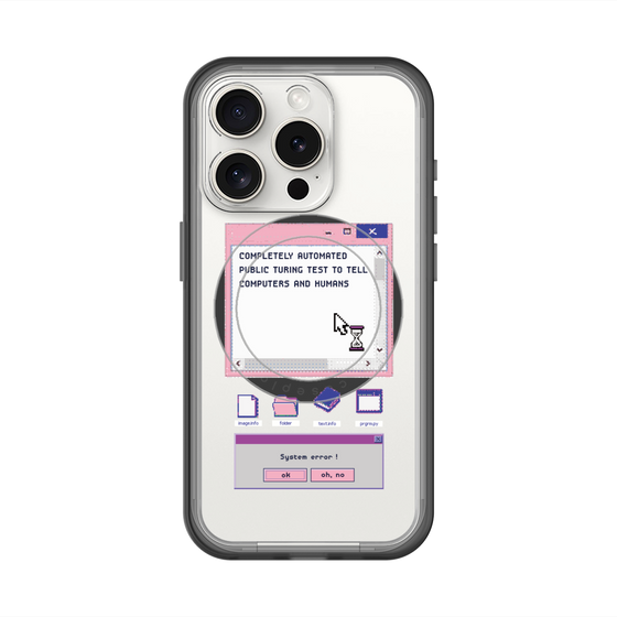 スリムプロテクションプレミアムケース with MagSafe［ System error! ］