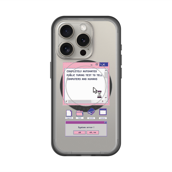 スリムプロテクションプレミアムケース with MagSafe［ System error! ］