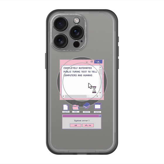 スリムプロテクションプレミアムケース with MagSafe［ System error! ］
