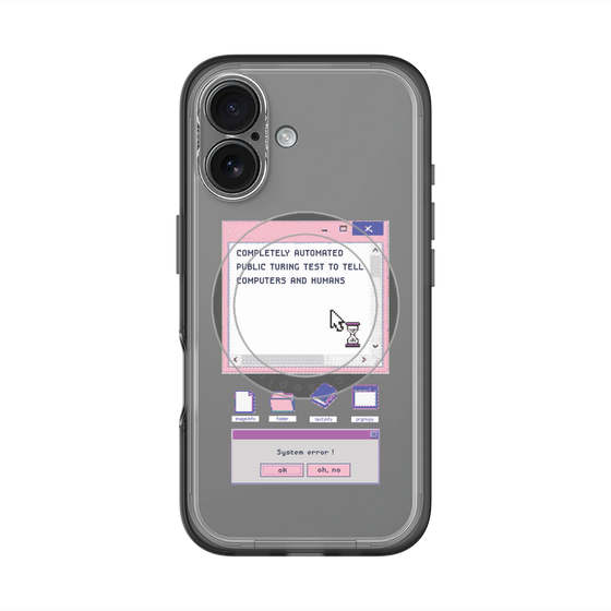 スリムプロテクションプレミアムケース with MagSafe［ System error! ］