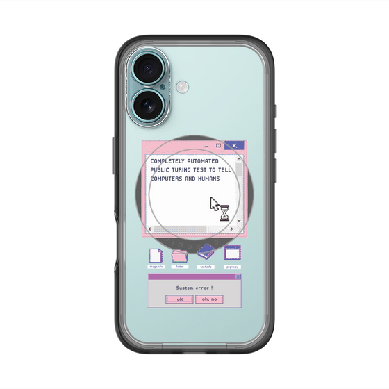 スリムプロテクションプレミアムケース with MagSafe［ System error! ］