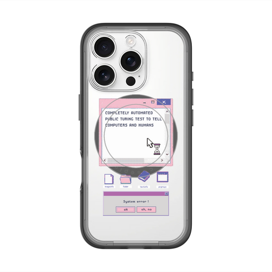 スリムプロテクションプレミアムケース with MagSafe［ System error! ］