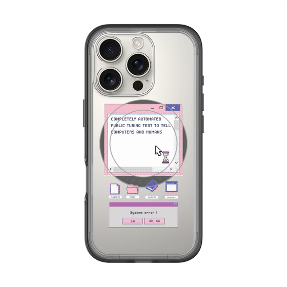 スリムプロテクションプレミアムケース with MagSafe［ System error! ］