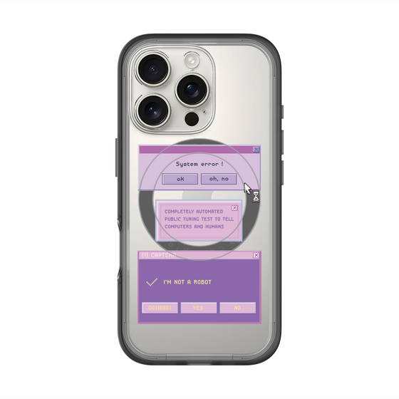 スリムプロテクションプレミアムケース with MagSafe［ I'm NOT A ROBBOT! ］