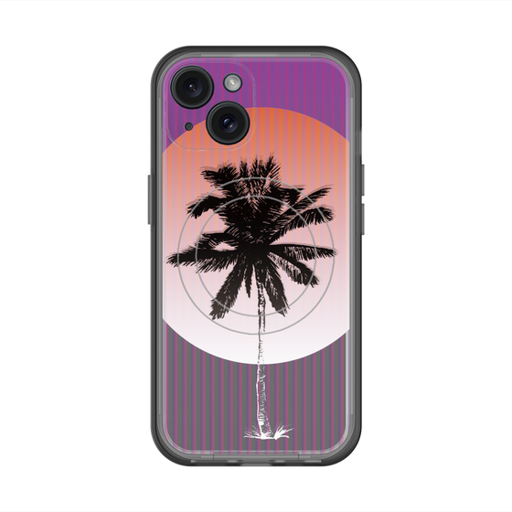 スリムプロテクションプレミアムケース with MagSafe［ Palm Tree ］