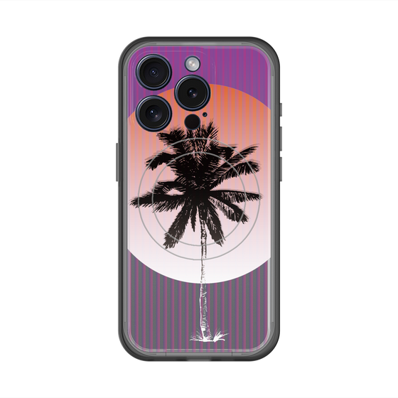 スリムプロテクションプレミアムケース with MagSafe［ Palm Tree ］