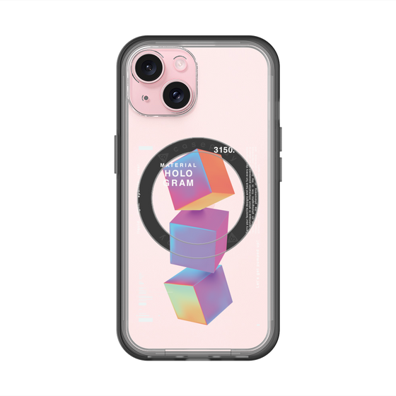 スリムプロテクションプレミアムケース with MagSafe［ Cube×3 ］