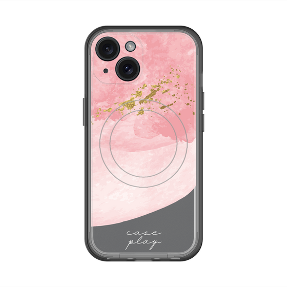 スリムプロテクションプレミアムケース with MagSafe［ pink layered ］