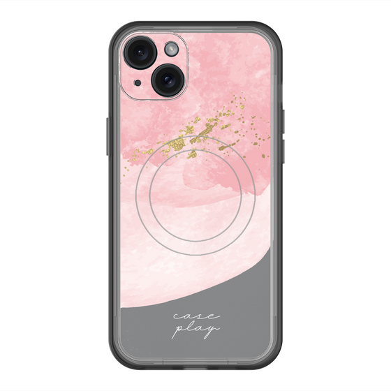 スリムプロテクションプレミアムケース with MagSafe［ pink layered ］