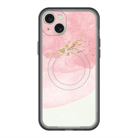 スリムプロテクションプレミアムケース with MagSafe［ pink layered ］