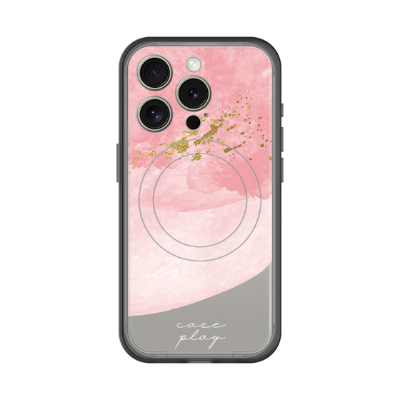 スリムプロテクションプレミアムケース with MagSafe［ pink layered ］