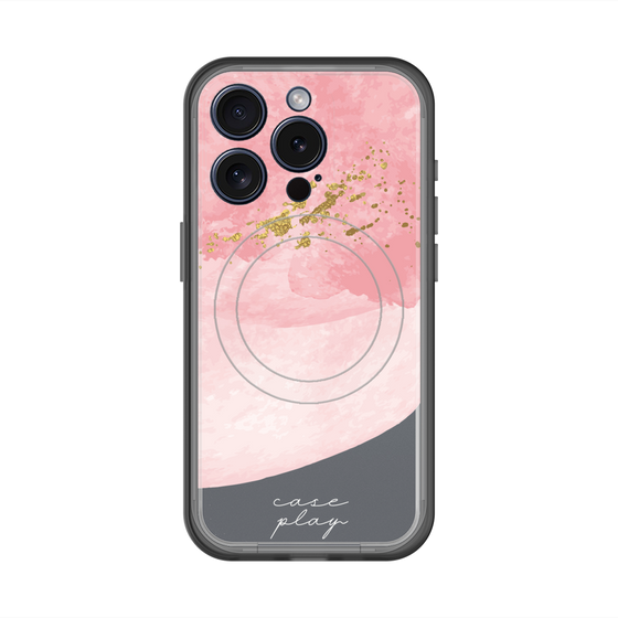 スリムプロテクションプレミアムケース with MagSafe［ pink layered ］