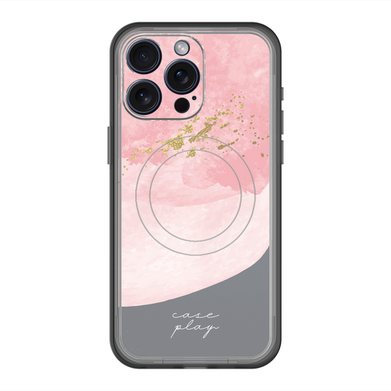 スリムプロテクションプレミアムケース with MagSafe［ pink layered ］