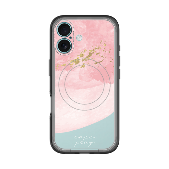 スリムプロテクションプレミアムケース with MagSafe［ pink layered ］