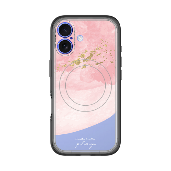 スリムプロテクションプレミアムケース with MagSafe［ pink layered ］