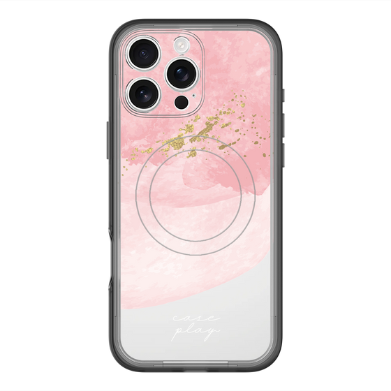 スリムプロテクションプレミアムケース with MagSafe［ pink layered ］