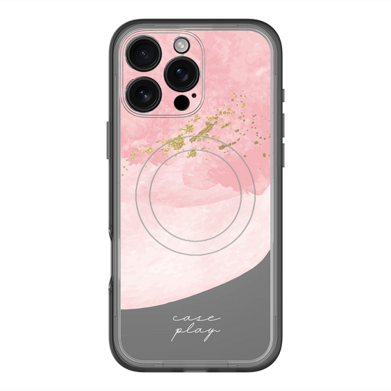 スリムプロテクションプレミアムケース with MagSafe［ pink layered ］